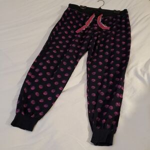 Buffalo David Bitton Kids Sweatpants - Black with Pink Dots